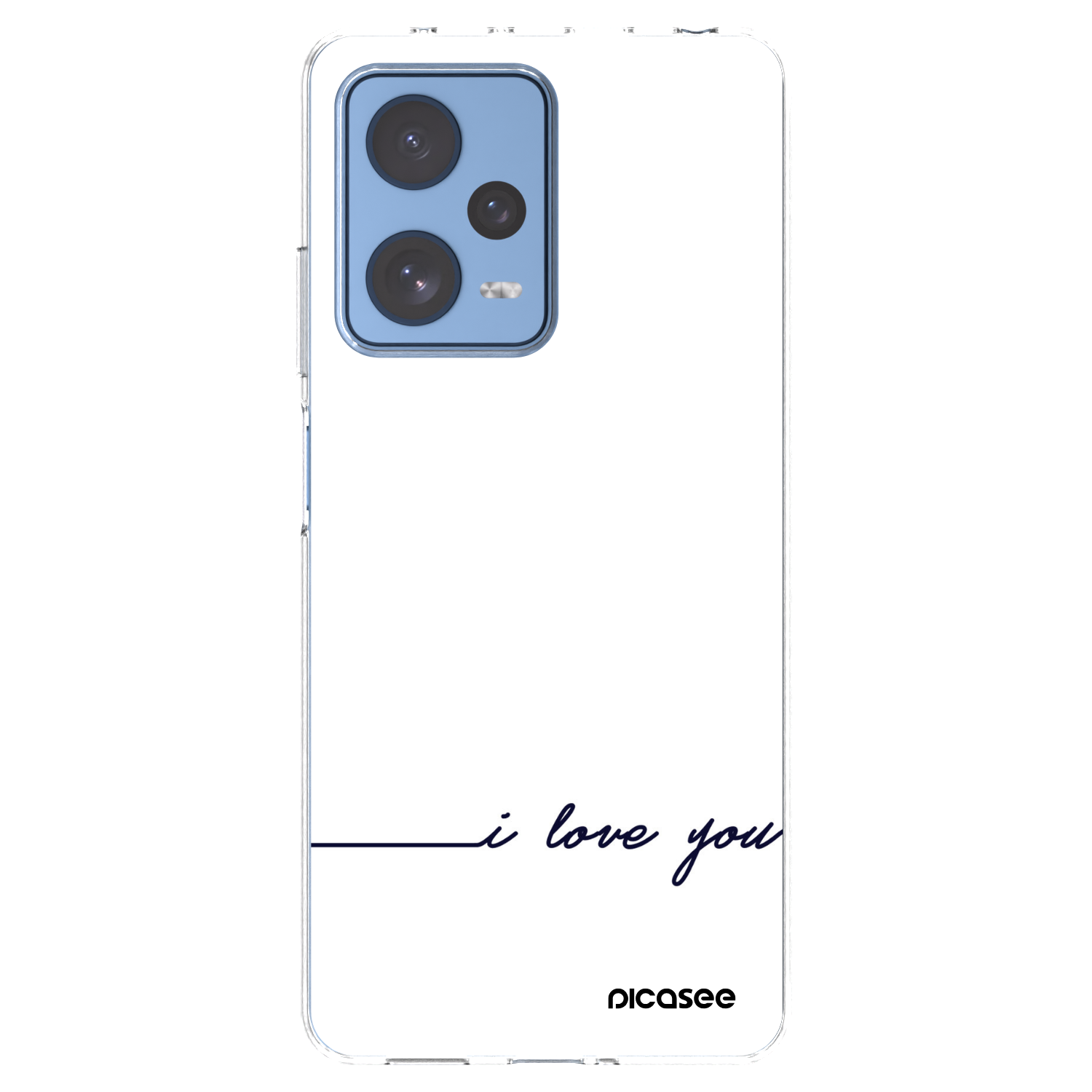 Picasee silikonowe przeźroczyste etui na Xiaomi Redmi Note 12 Pro 5G - I love you