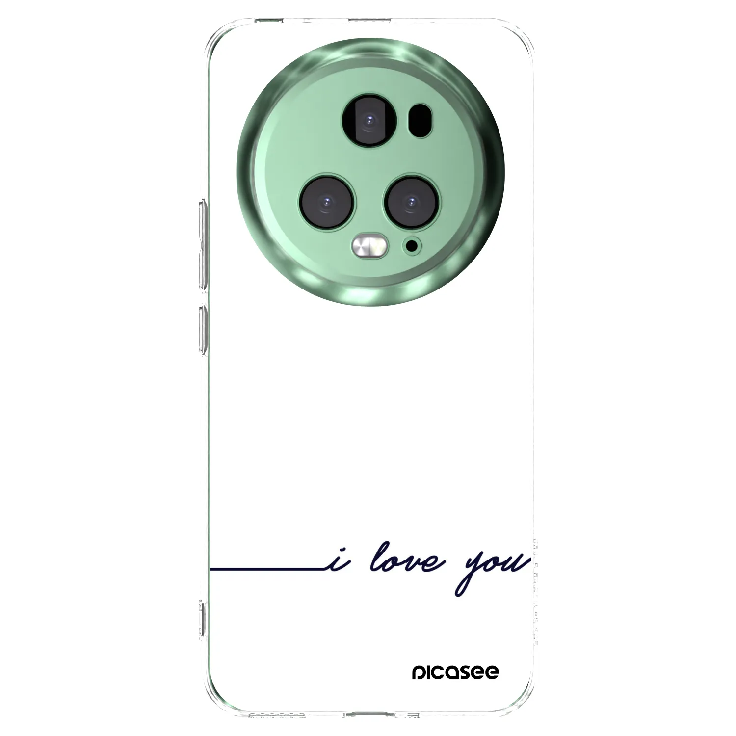 Picasee silikonowe przeźroczyste etui na Honor Magic5 Pro - I love you
