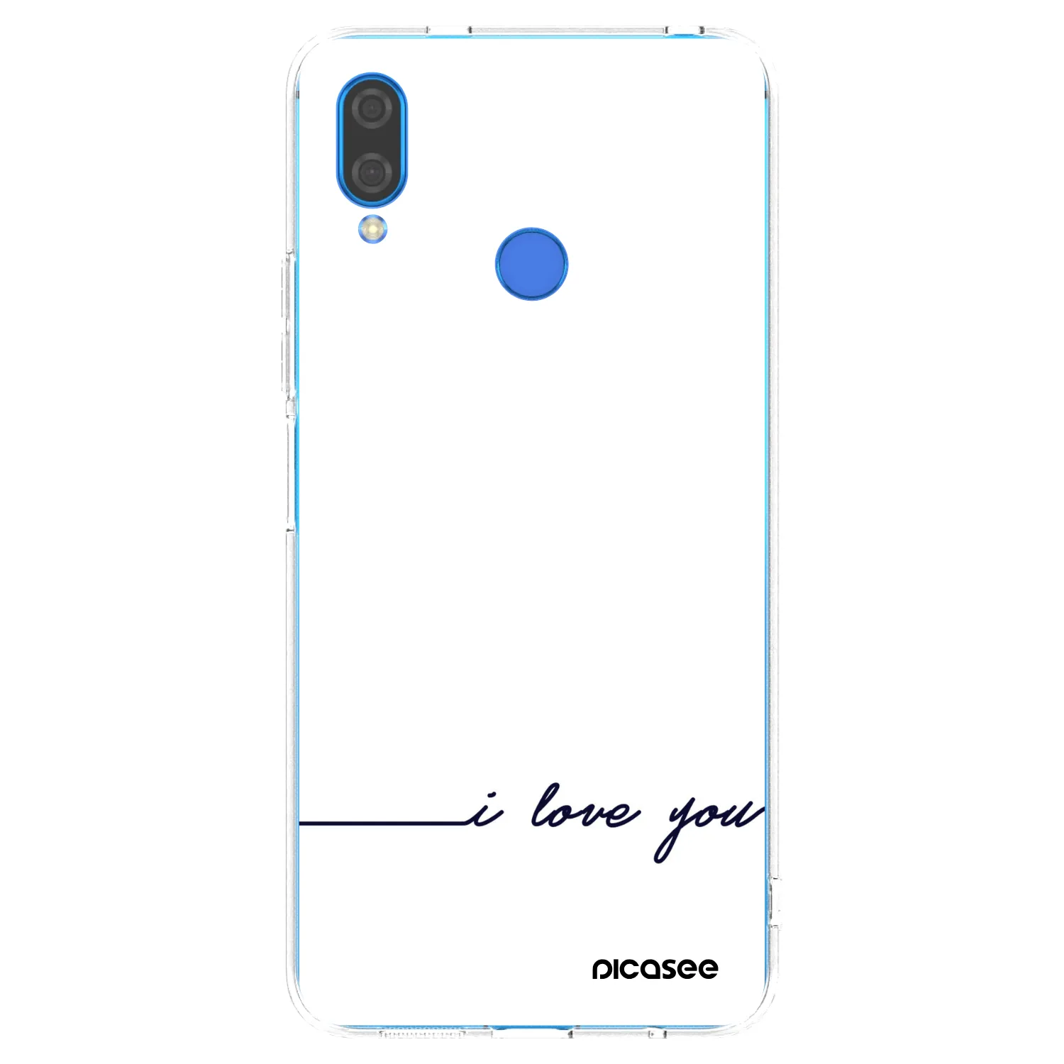 Picasee silikonowe przeźroczyste etui na Huawei Nova 3i - I love you