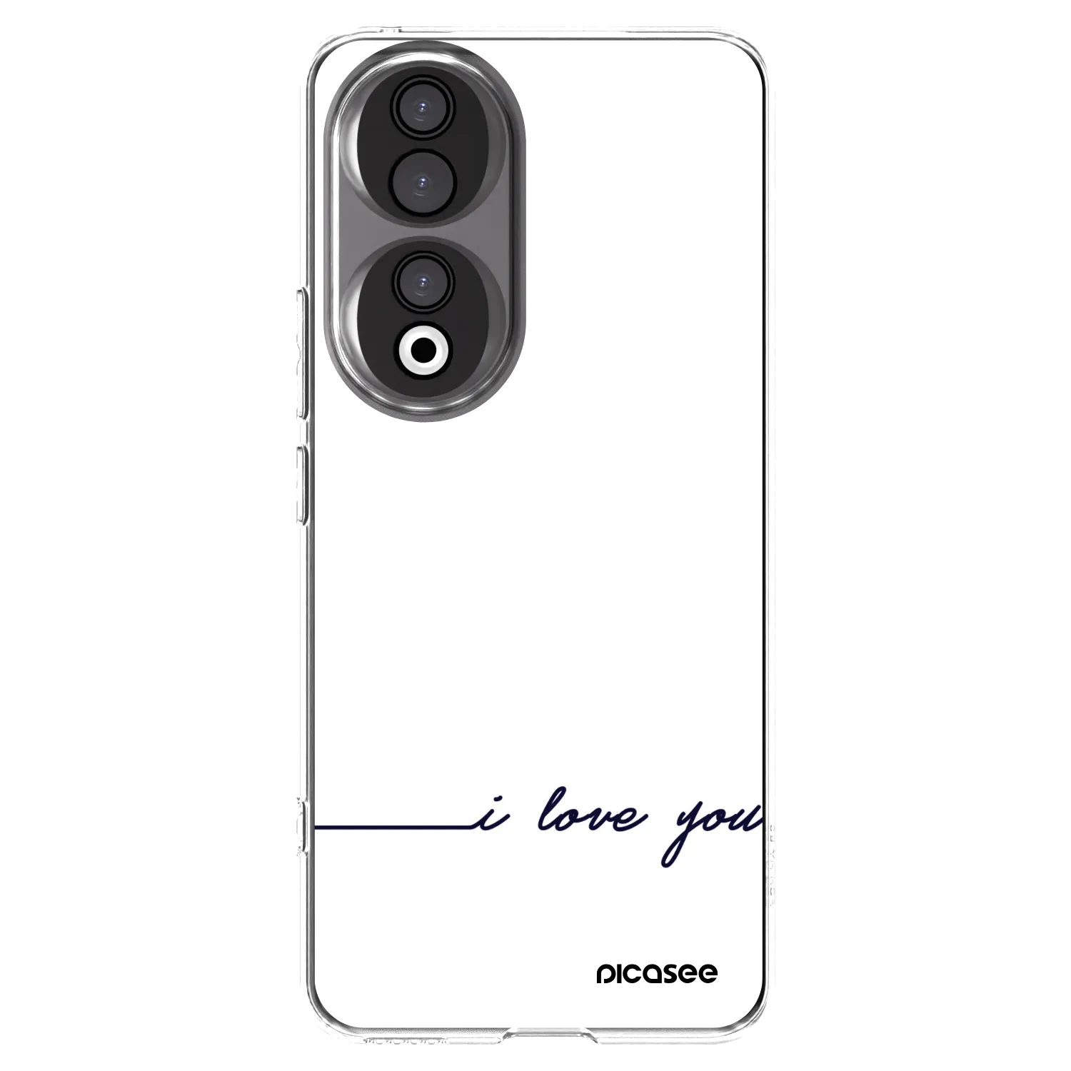 Picasee silikonowe przeźroczyste etui na Honor 90 5G - I love you