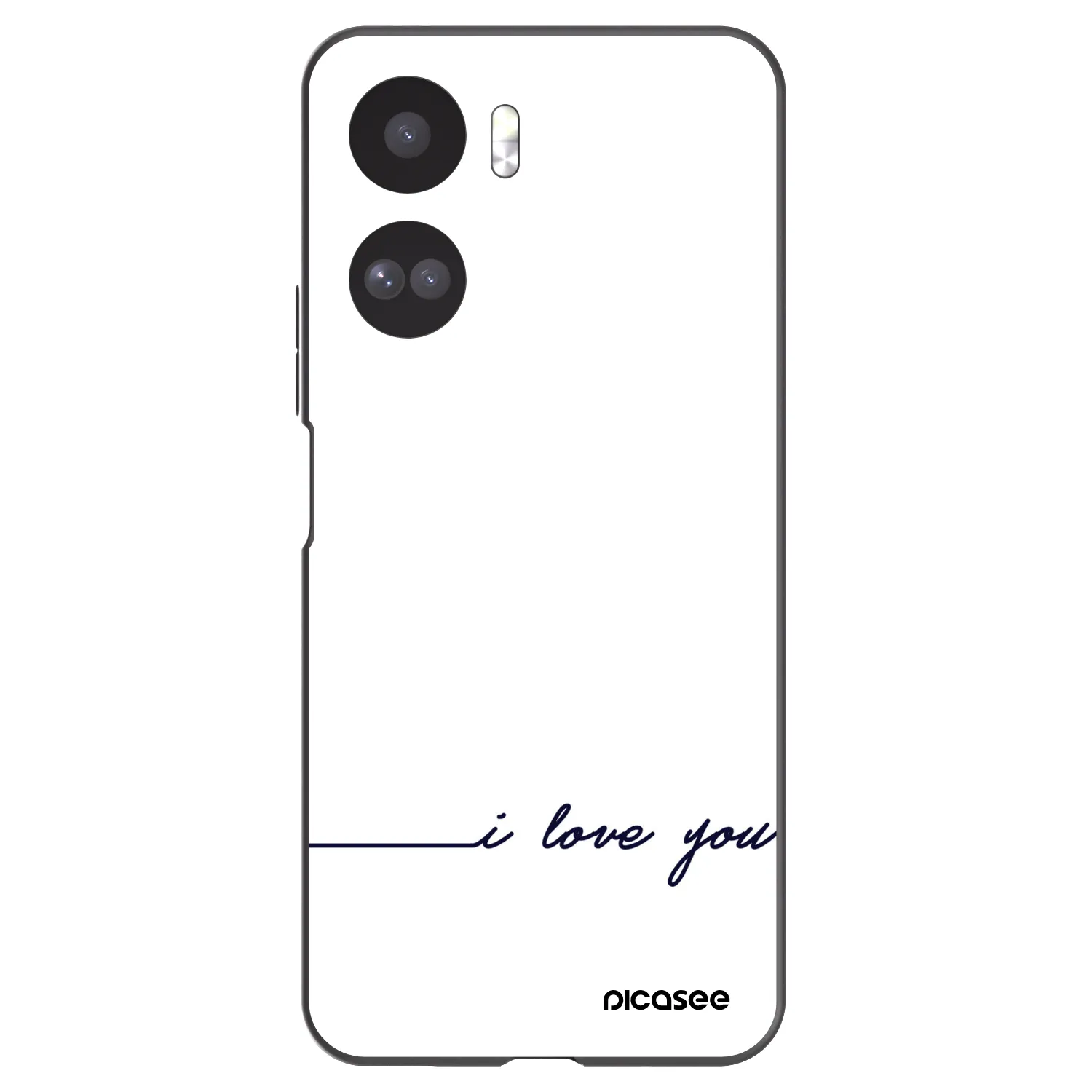 Picasee silikonowe czarne etui na Honor 90 Lite 5G - I love you