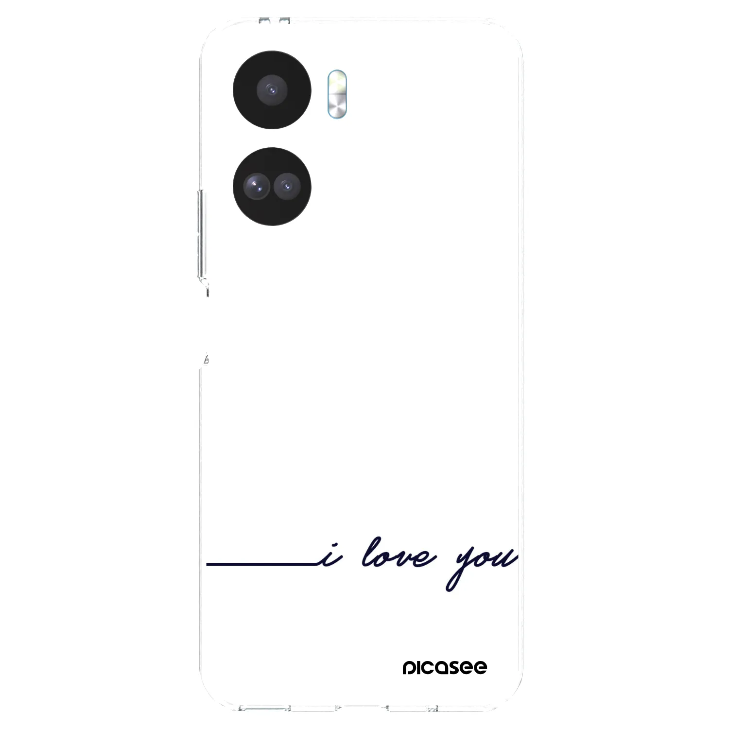 Picasee silikonowe przeźroczyste etui na Honor 90 Lite 5G - I love you