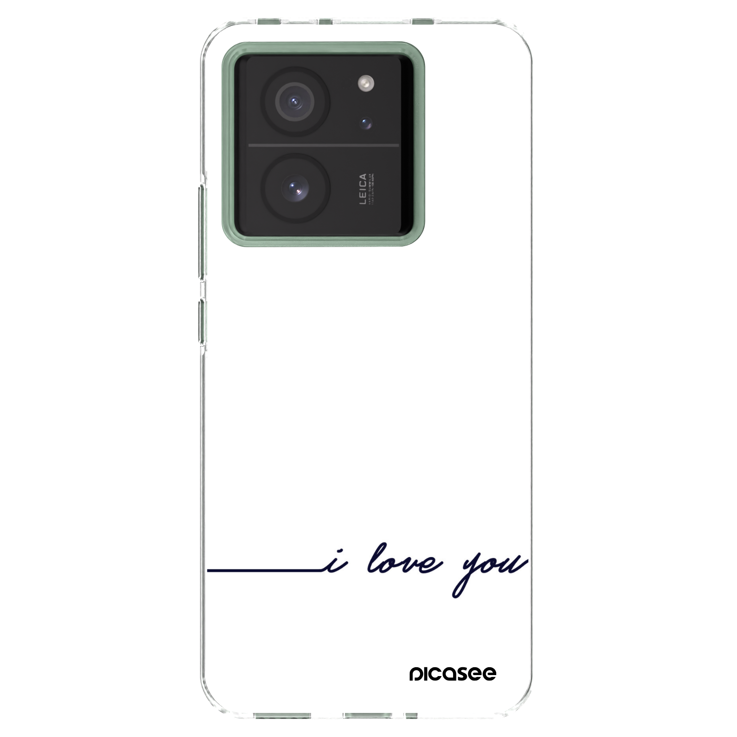 Picasee silikonowe przeźroczyste etui na Xiaomi 13T - I love you