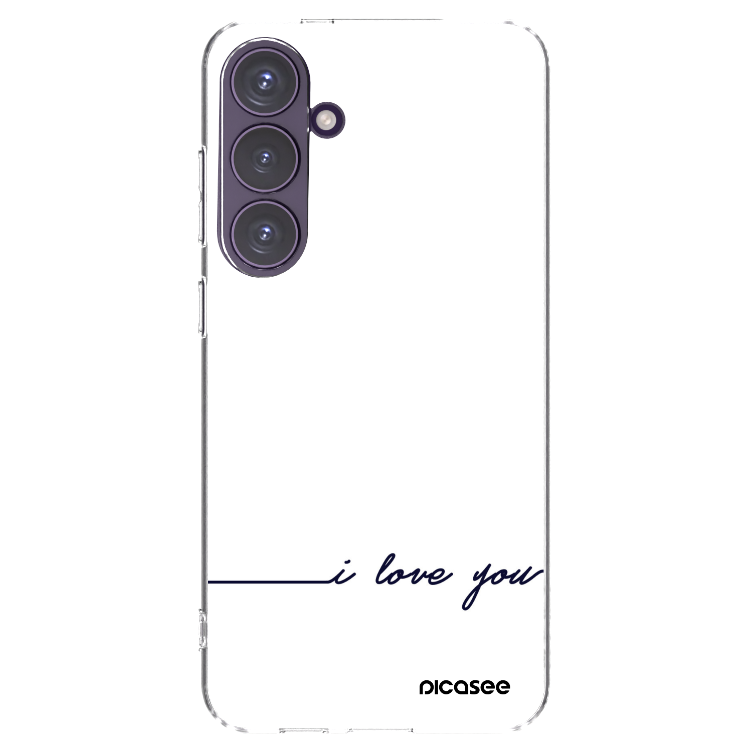 Picasee silikonowe przeźroczyste etui na Samsung Galaxy S24+ S926B 5G - I love you