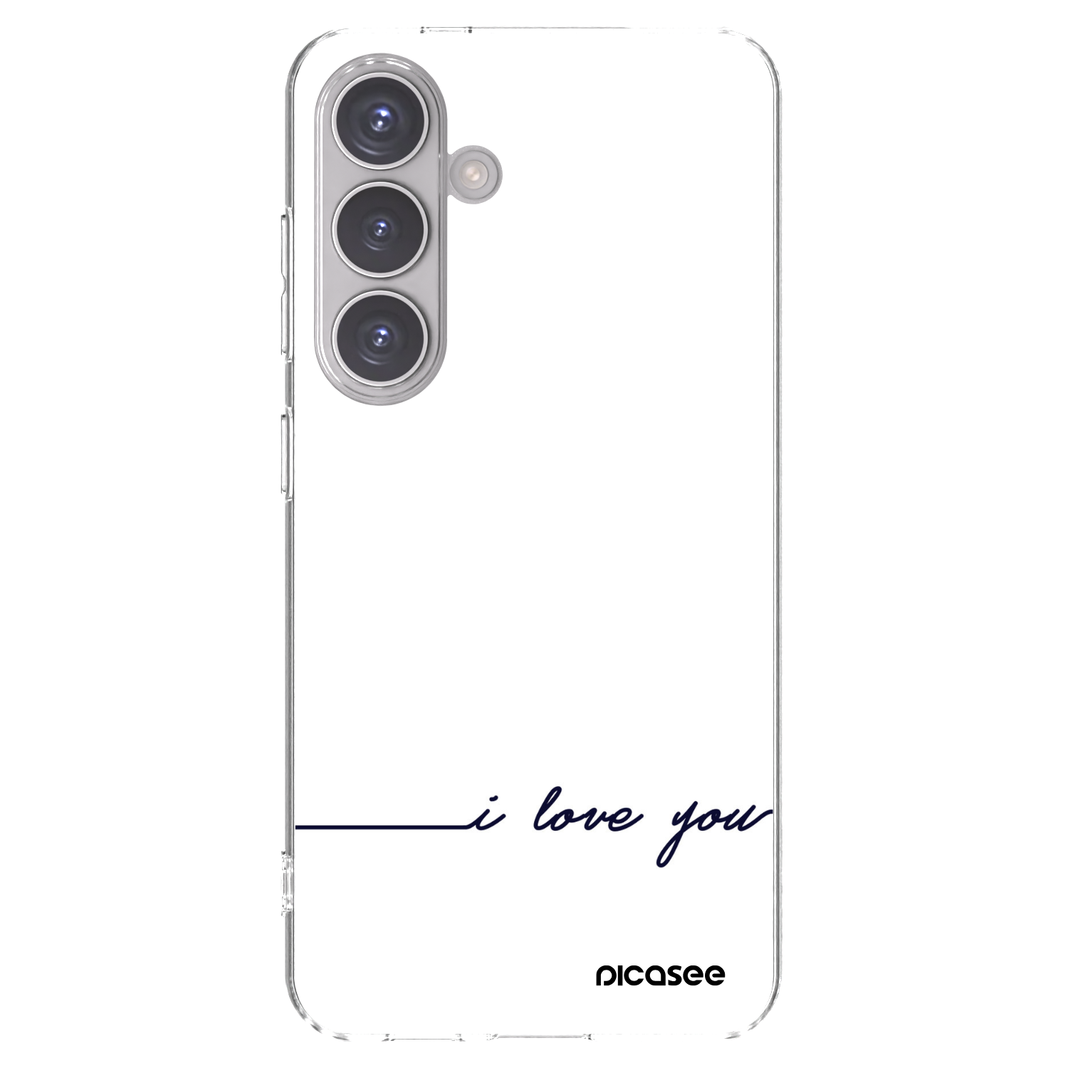 Picasee silikonowe przeźroczyste etui na Samsung Galaxy S24 S921B 5G - I love you