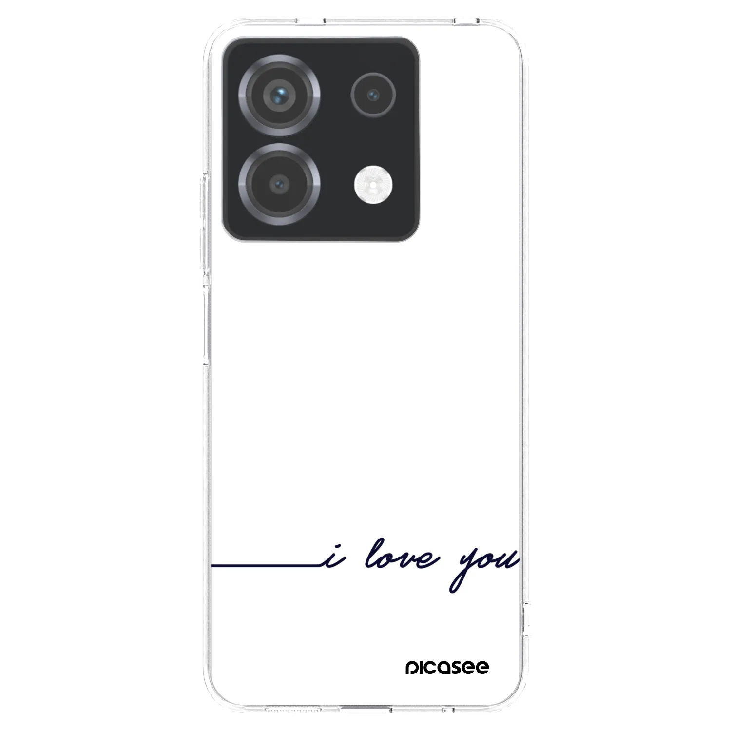Picasee silikonowe przeźroczyste etui na Xiaomi Poco X6 - I love you