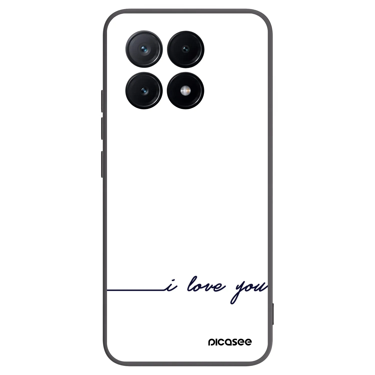 Picasee silikonowe czarne etui na Xiaomi Poco X6 Pro - I love you