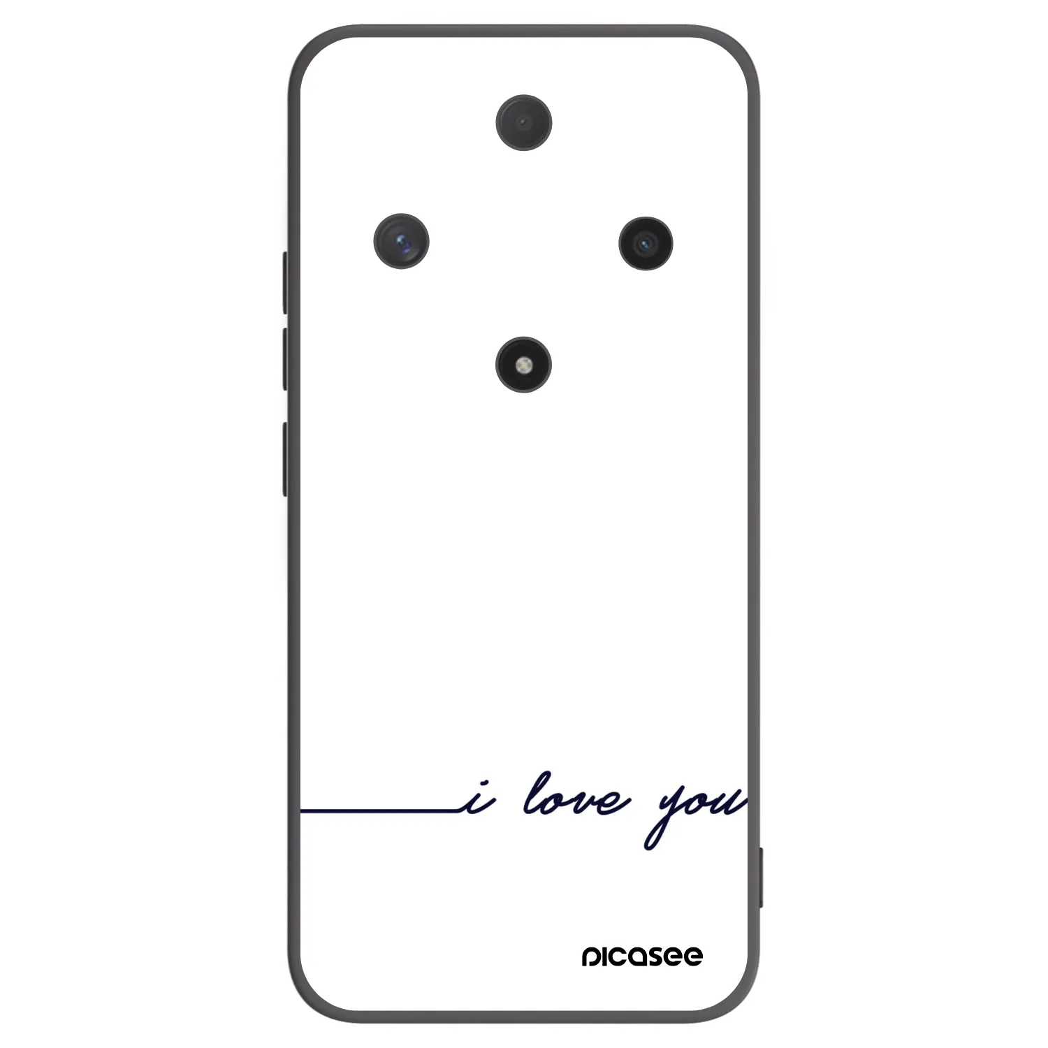 Picasee silikonowe czarne etui na Honor Magic6 Lite 5G - I love you