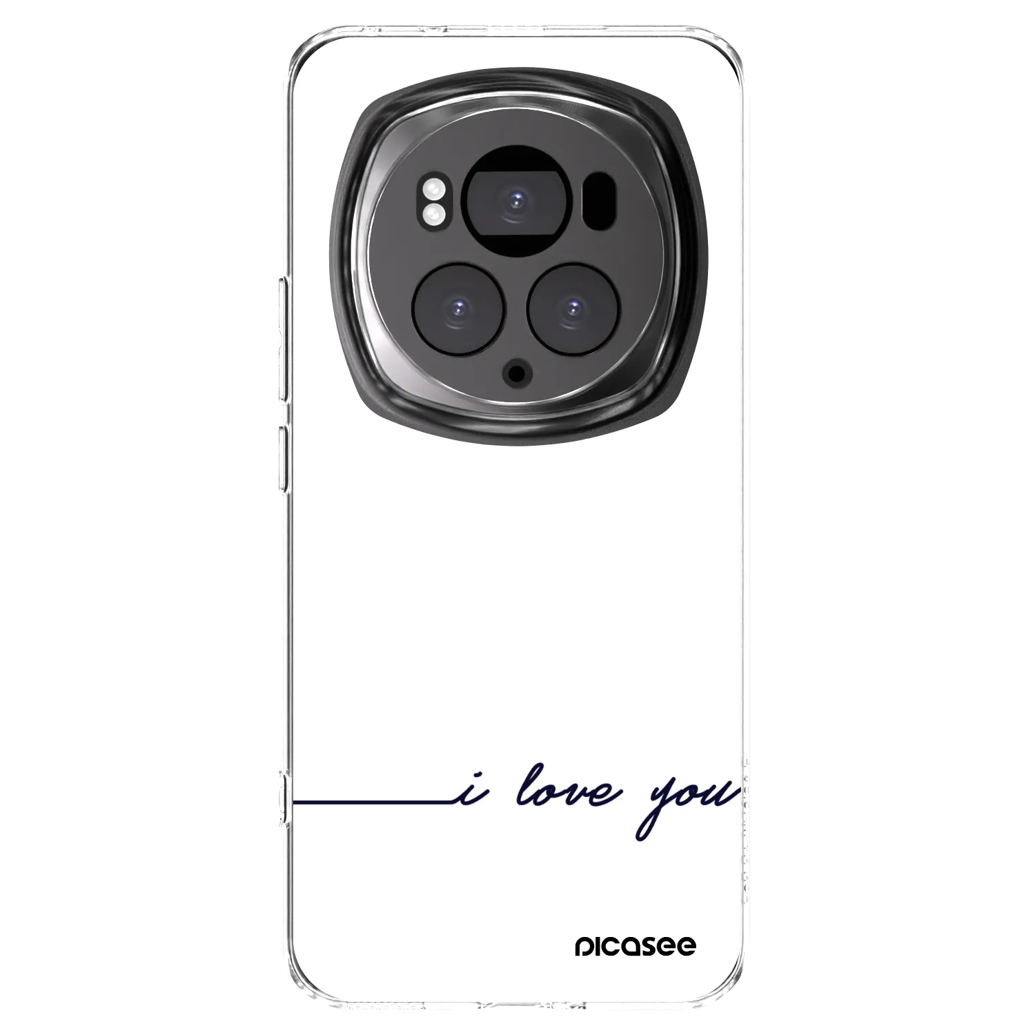 Picasee silikonowe przeźroczyste etui na Honor Magic6 Pro - I love you