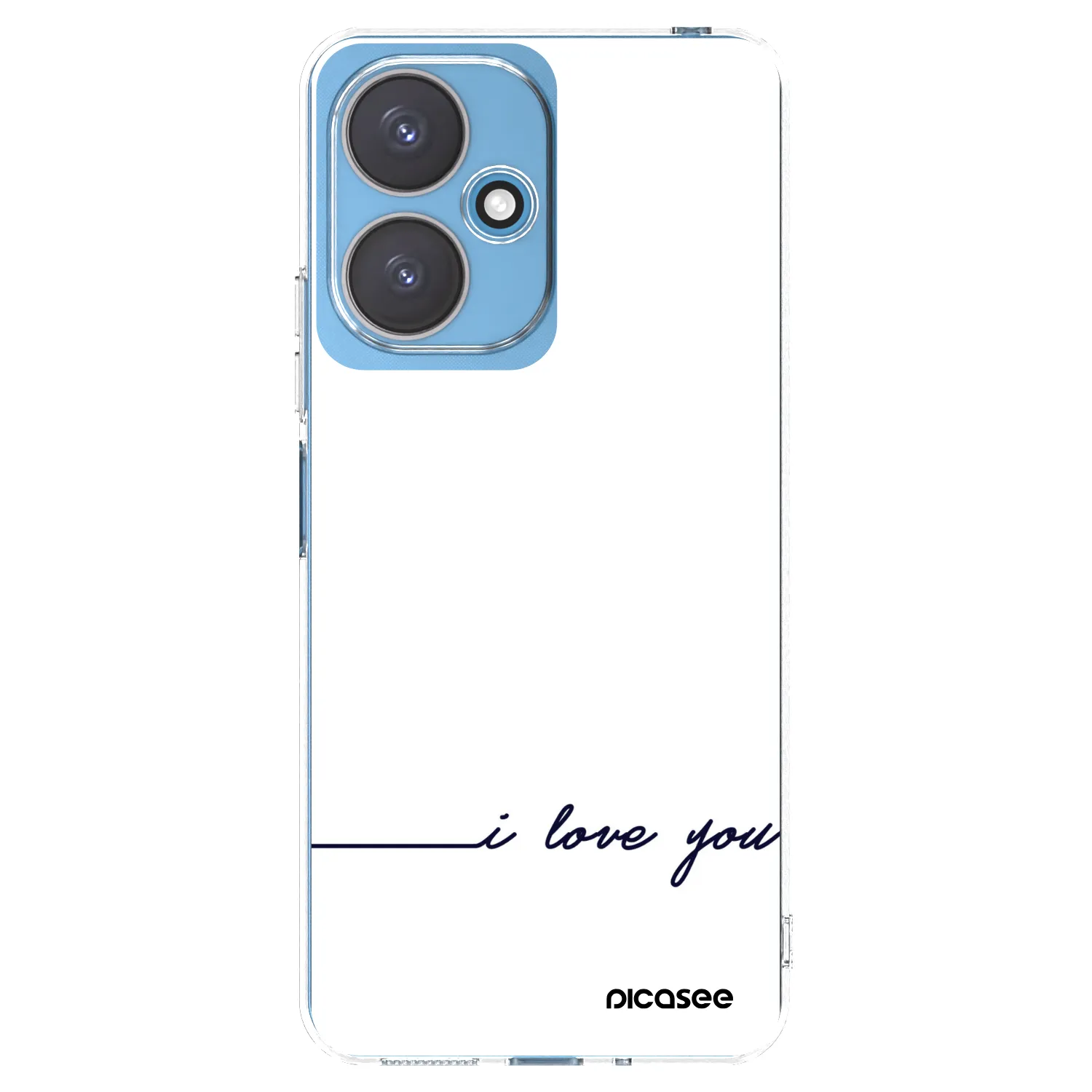 Picasee silikonowe przeźroczyste etui na Xiaomi Redmi 13C 5G - I love you