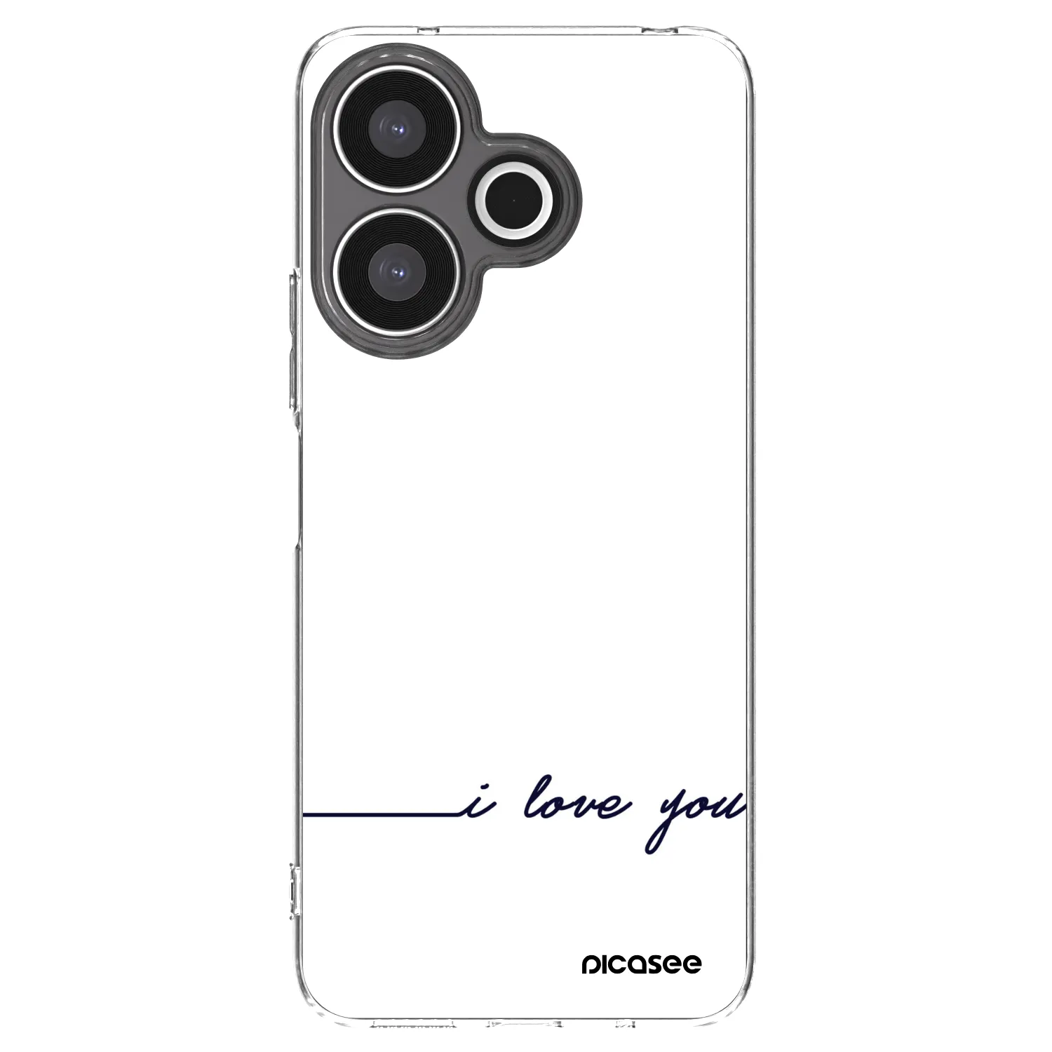 Picasee silikonowe przeźroczyste etui na Xiaomi Redmi 13 4G - I love you