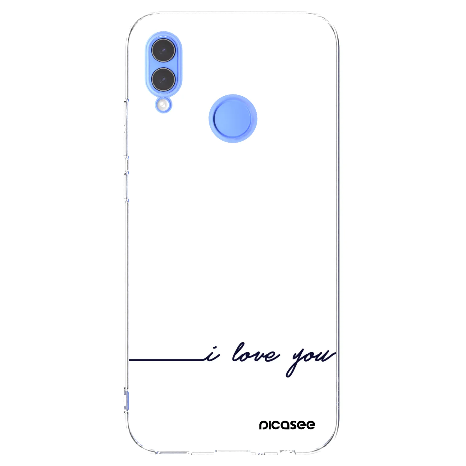 Picasee silikonowe przeźroczyste etui na Honor 10 Lite - I love you