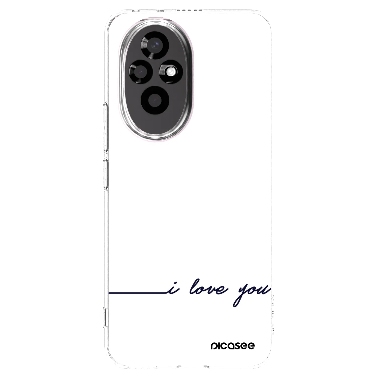 Picasee silikonowe przeźroczyste etui na Honor 200 5G - I love you