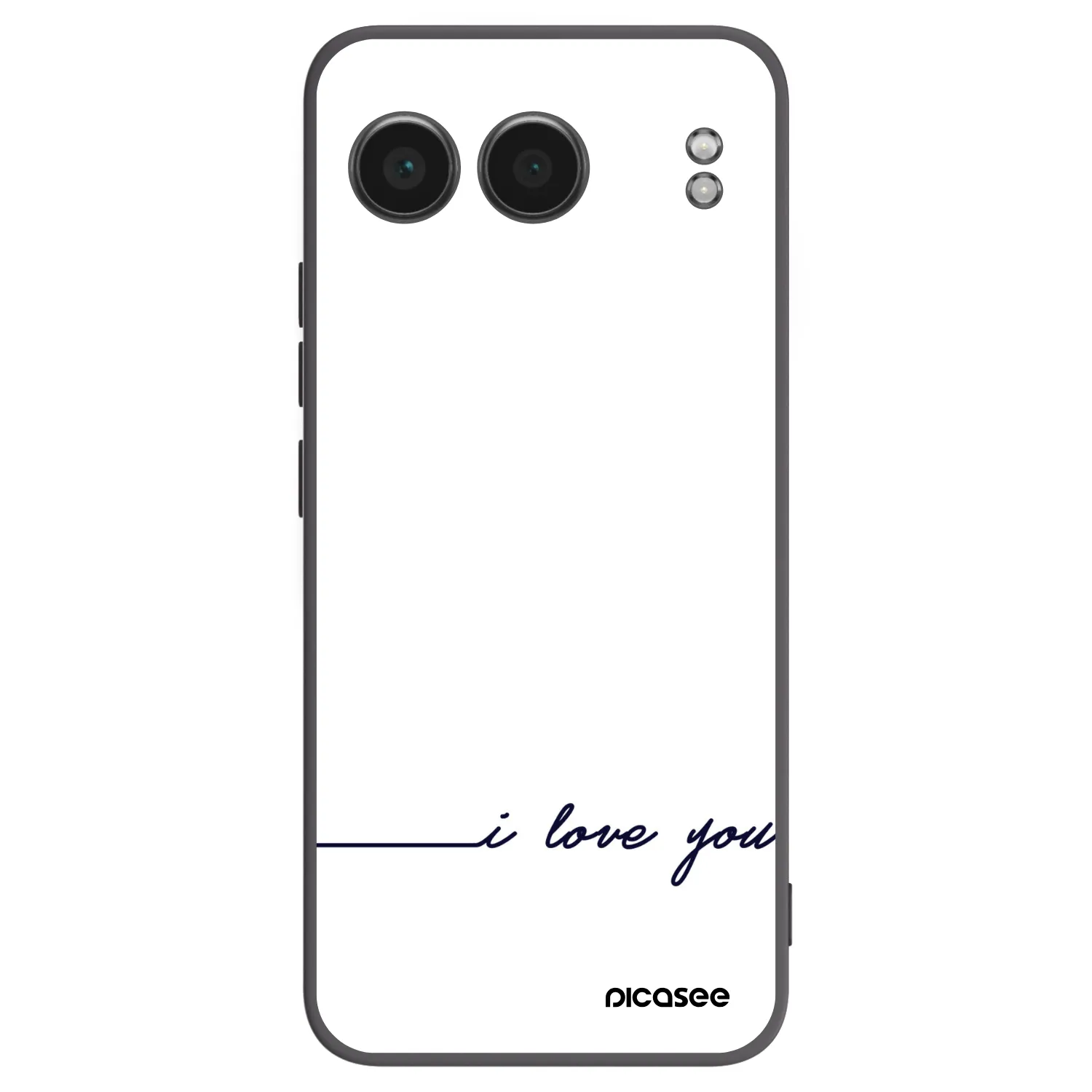 Picasee silikonowe czarne etui na OnePlus Nord 4 - I love you