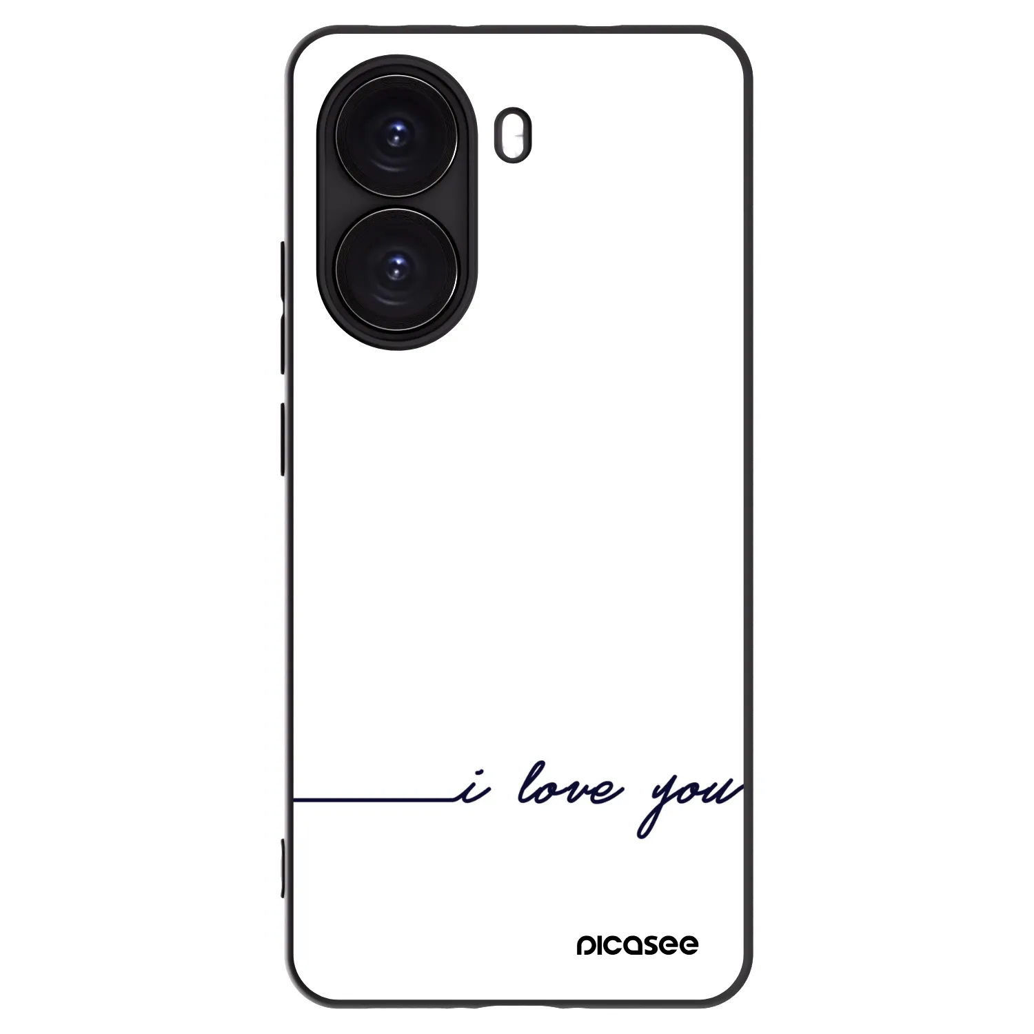 Picasee silikonowe czarne etui na Xiaomi Poco X7 Pro 5G - I love you