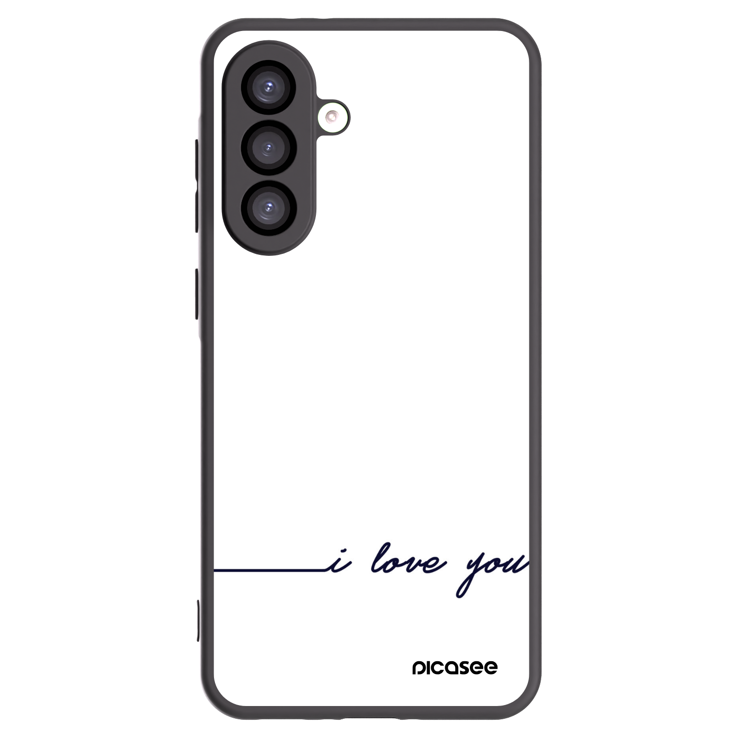 Picasee silikonowe czarne etui na Samsung Galaxy A26 5G A266B - I love you
