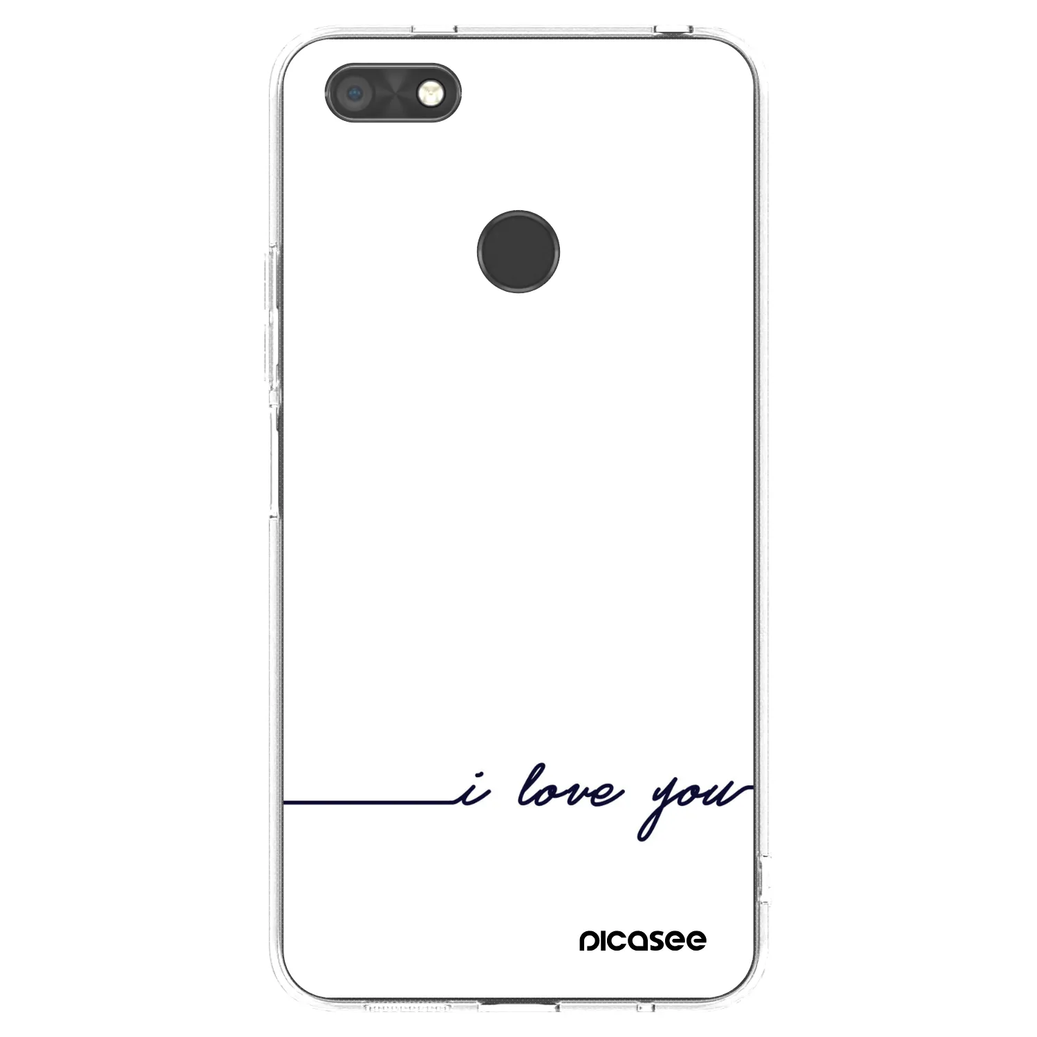 Picasee silikonowe przeźroczyste etui na Huawei P9 Lite Mini - I love you