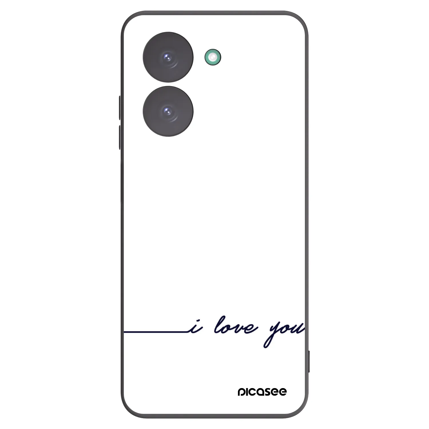Picasee silikonowe czarne etui na Xiaomi Redmi A5 - I love you