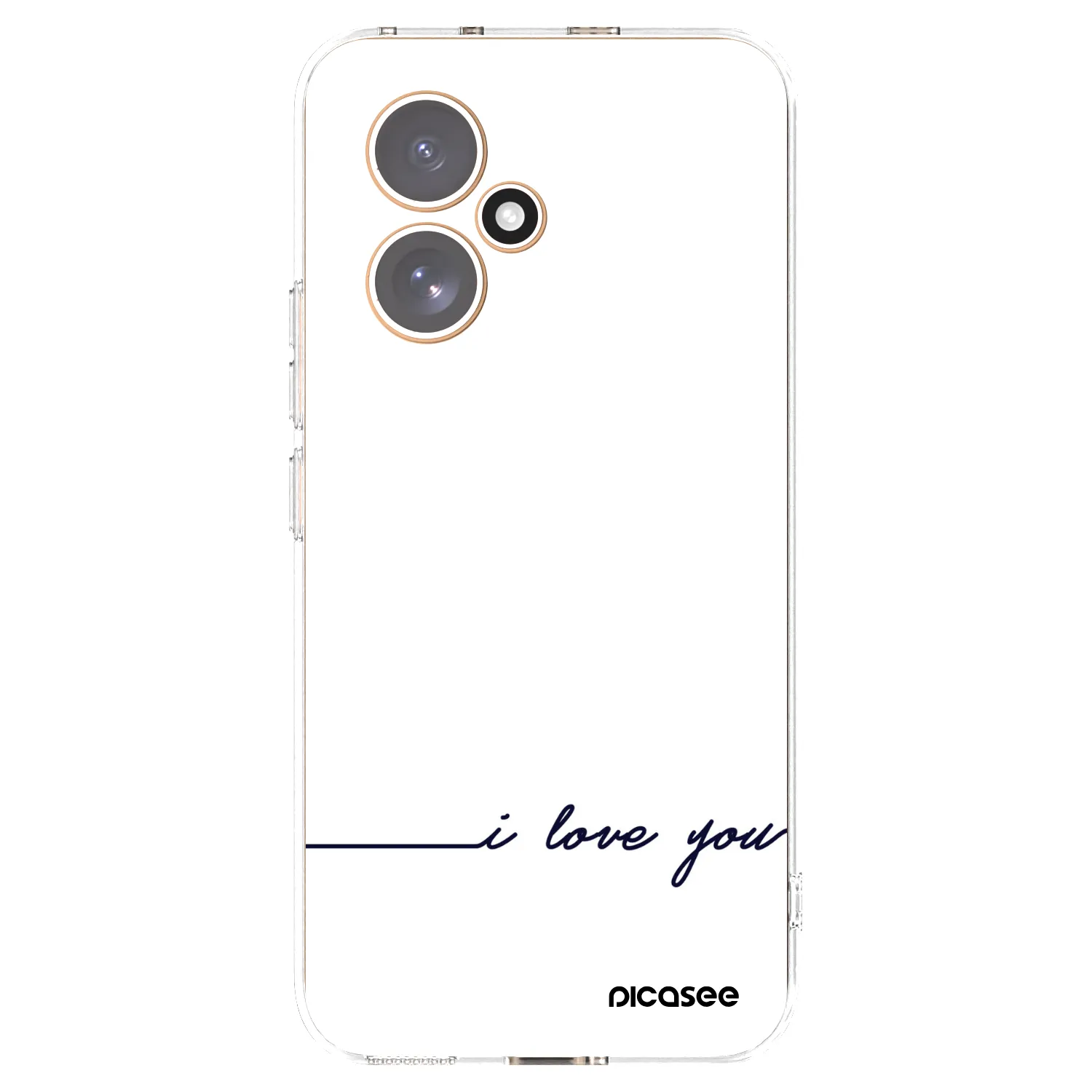 Picasee silikonowe przeźroczyste etui na Honor 400 5G - I love you