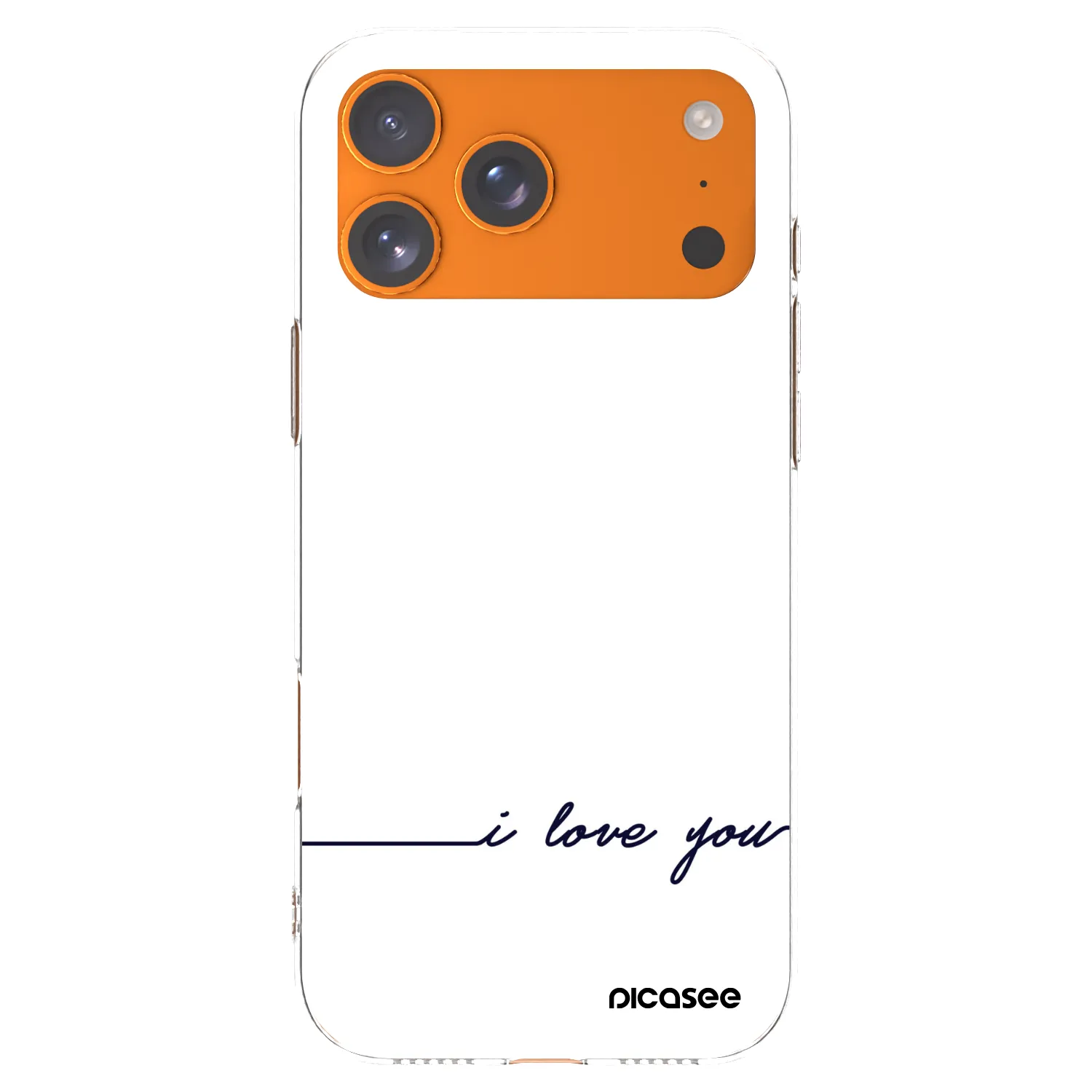 Picasee silikonowe przeźroczyste etui na Apple iPhone 17 Pro Max - I love you