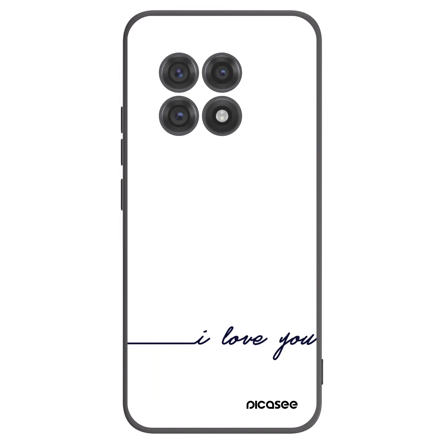 Picasee silikonowe czarne etui na OnePlus 13R 5G - I love you