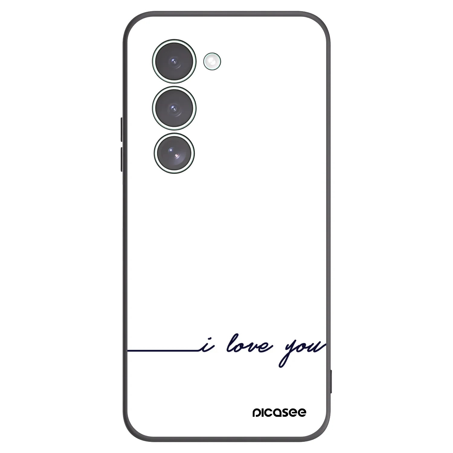 Picasee silikonowe czarne etui na Xiaomi Redmi 15 5G - I love you