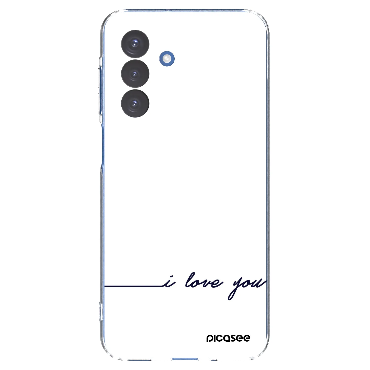 Picasee silikonowe przeźroczyste etui na Samsung Galaxy A17 5G - I love you