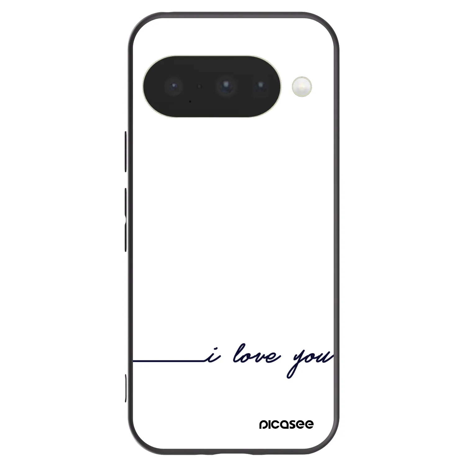 Picasee silikonowe czarne etui na Google Pixel 10 - I love you