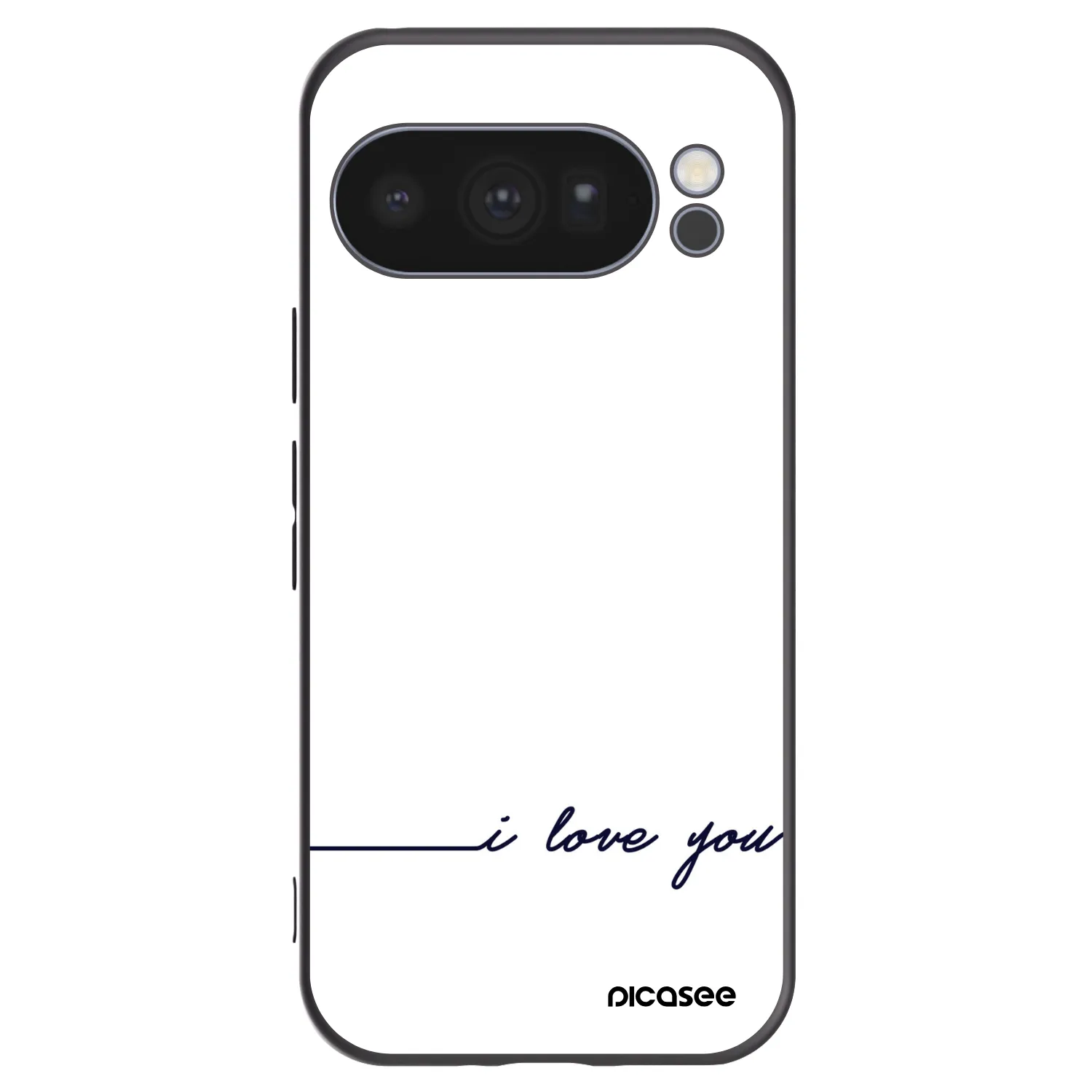 Picasee silikonowe czarne etui na Google Pixel 10 Pro - I love you