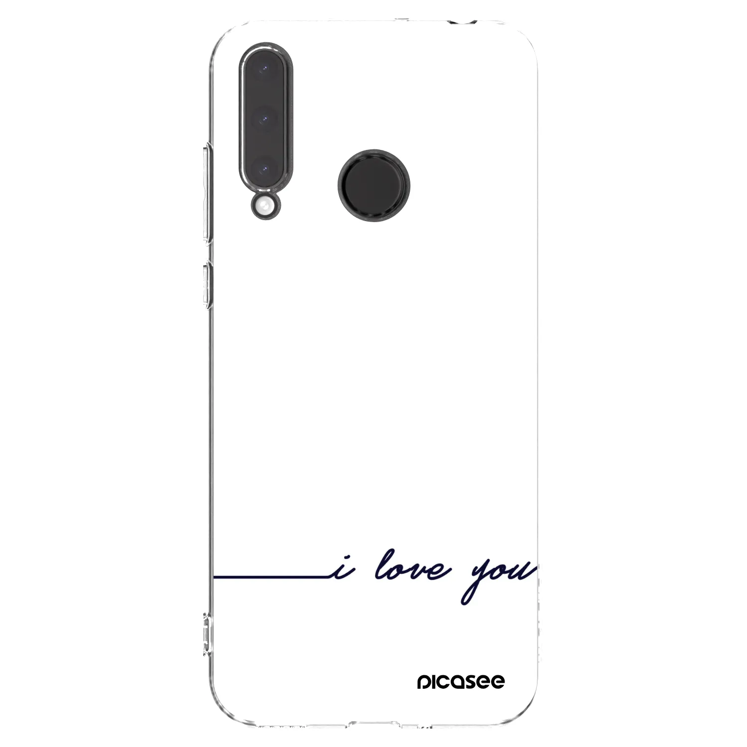 Picasee silikonowe przeźroczyste etui na Honor 20 Lite - I love you