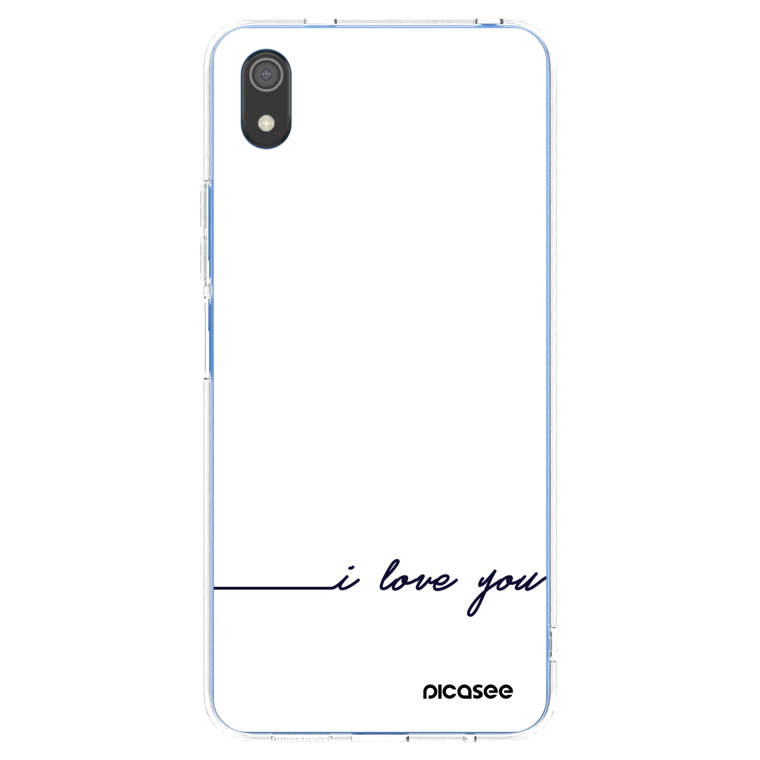 Picasee silikonowe przeźroczyste etui na Xiaomi Redmi 7A - I love you