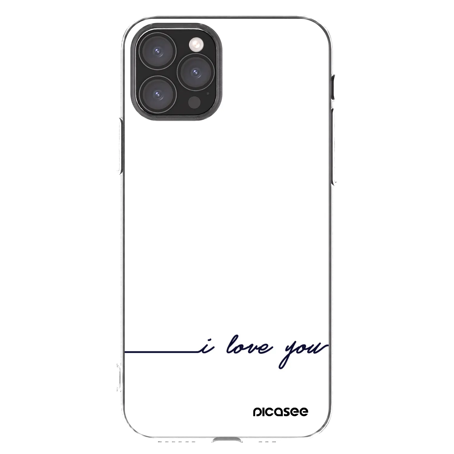Picasee silikonowe przeźroczyste etui na Apple iPhone 11 Pro - I love you