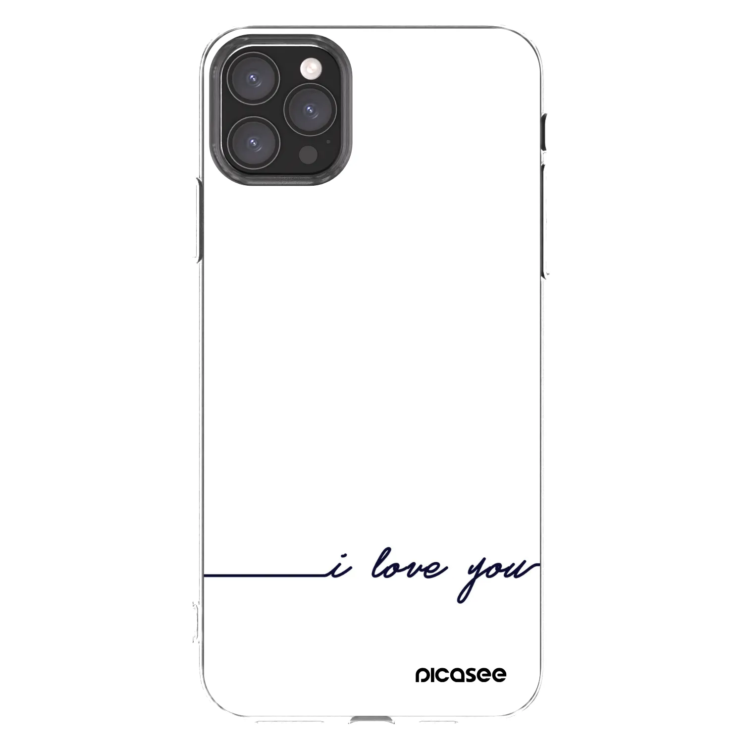 Picasee silikonowe przeźroczyste etui na Apple iPhone 11 Pro Max - I love you