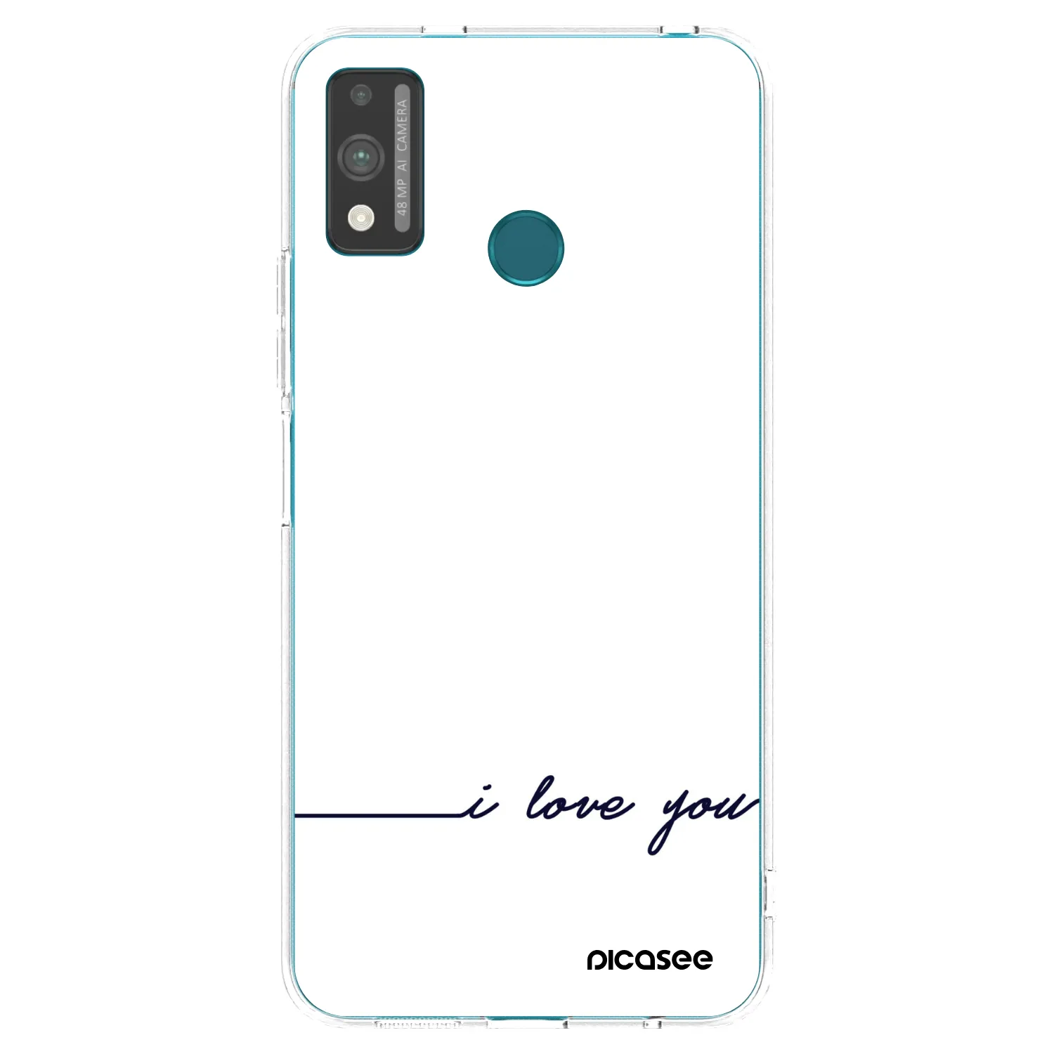 Picasee silikonowe przeźroczyste etui na Honor 9X Lite - I love you