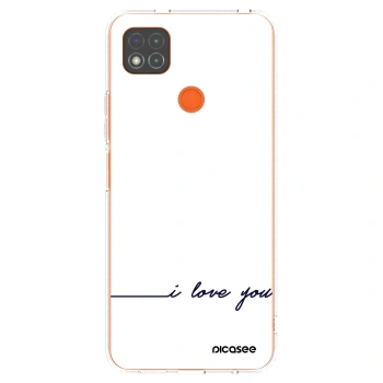 Picasee silikonowe przeźroczyste etui na Xiaomi Redmi 9C - I love you