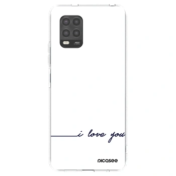Picasee silikonowe przeźroczyste etui na Xiaomi Mi 10 Lite - I love you