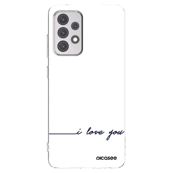 Picasee silikonowe przeźroczyste etui na Samsung Galaxy A52 5G A525F - I love you