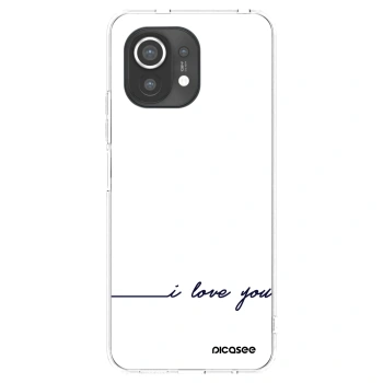 Picasee silikonowe przeźroczyste etui na Xiaomi Mi 11 - I love you