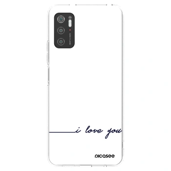 Picasee silikonowe przeźroczyste etui na Xiaomi Poco M3 Pro 5G - I love you