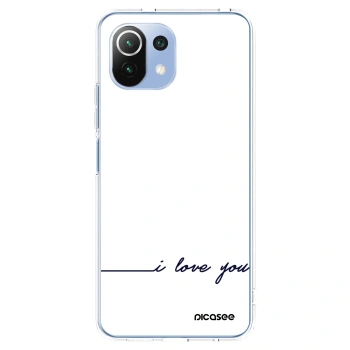 Picasee silikonowe przeźroczyste etui na Xiaomi 11 Lite 5G NE - I love you