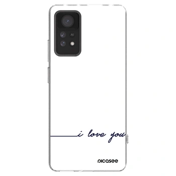 Picasee silikonowe przeźroczyste etui na Xiaomi Redmi Note 11 Pro 5G - I love you