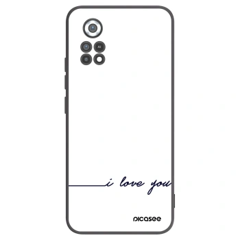 Picasee silikonowe czarne etui na Xiaomi Poco X4 Pro 5G - I love you