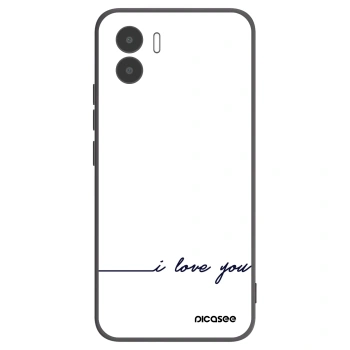 Picasee silikonowe czarne etui na Xiaomi Redmi A1 - I love you