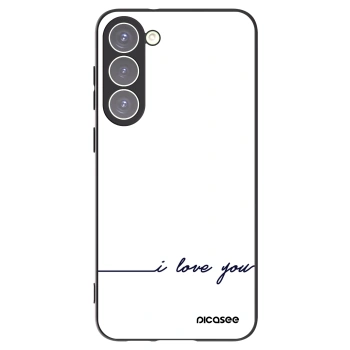 Picasee silikonowe czarne etui na Samsung Galaxy S23+ 5G - I love you