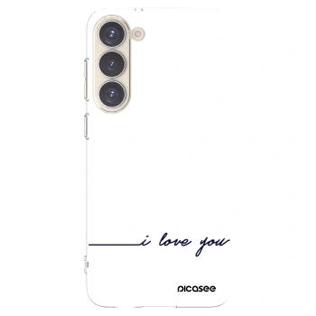 Picasee silikonowe przeźroczyste etui na Samsung Galaxy S23+ 5G - I love you