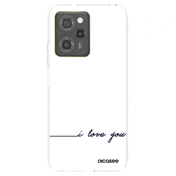 Picasee silikonowe przeźroczyste etui na Xiaomi Poco X5 Pro - I love you