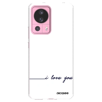 Picasee silikonowe przeźroczyste etui na Xiaomi 13 Lite - I love you