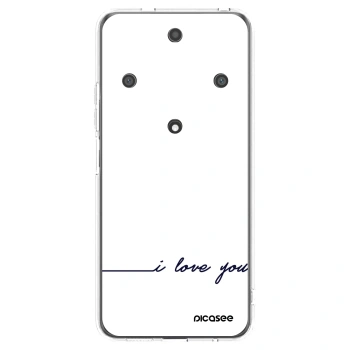 Picasee silikonowe przeźroczyste etui na Honor Magic5 Lite 5G - I love you