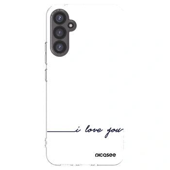 Picasee silikonowe przeźroczyste etui na Samsung Galaxy A34 5G A346B - I love you