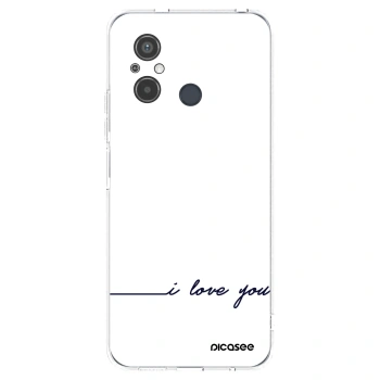 Picasee silikonowe przeźroczyste etui na Xiaomi Redmi 12C - I love you